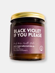 Black Violet If You Please Candle