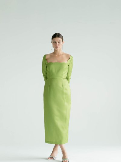 Silhouette Silk Cowl Slip Dress - Sea Green – Anaphe
