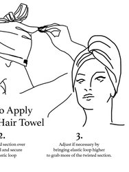 Raw Silk Hair Towel For Natural Hair Care