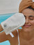 Reversible Silk Cleansing + Exfoliating Mitt - White