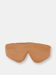 Washed Silk Eye Mask in Tan