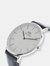 Daniel Wellington Men's Classic Sheffield 0206DW Silver Leather Japanese Quartz Fashion Watch