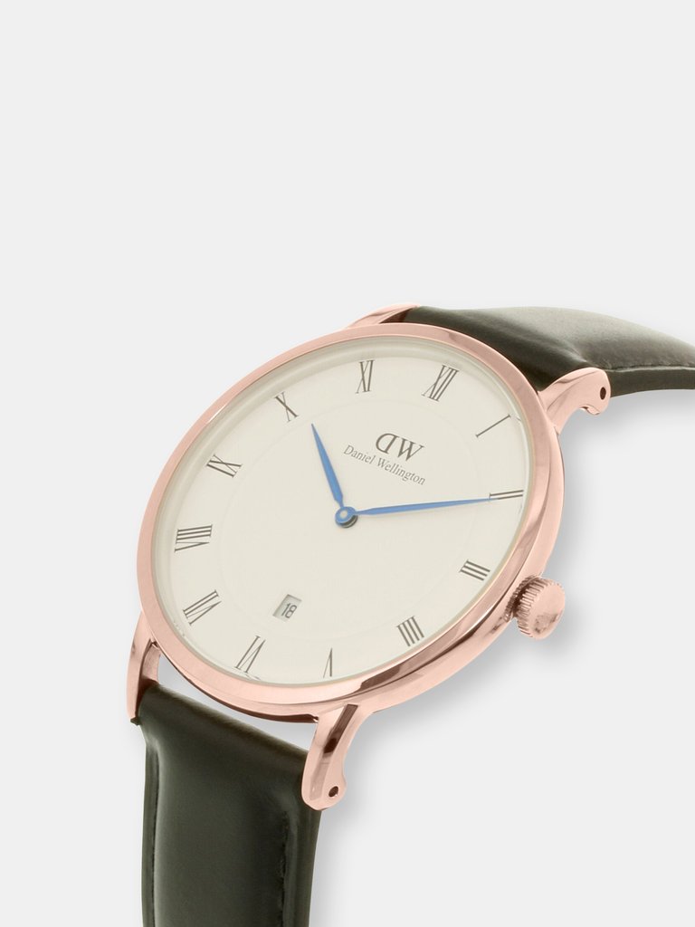 Ark landmænd uanset Daniel Wellington Rose-Gold Men's Dapper Sheffield 1101DW Rose-Gold Leather  Japanese Quartz Dress Watch | Verishop