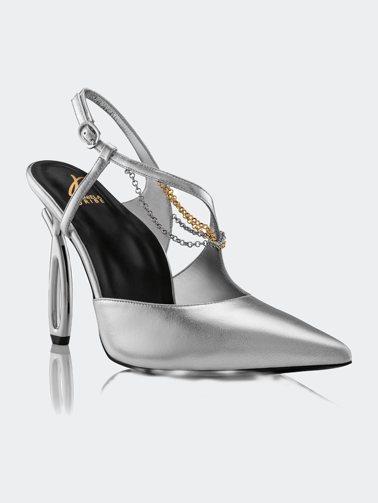 Be Yourself Pump Heel - Silver