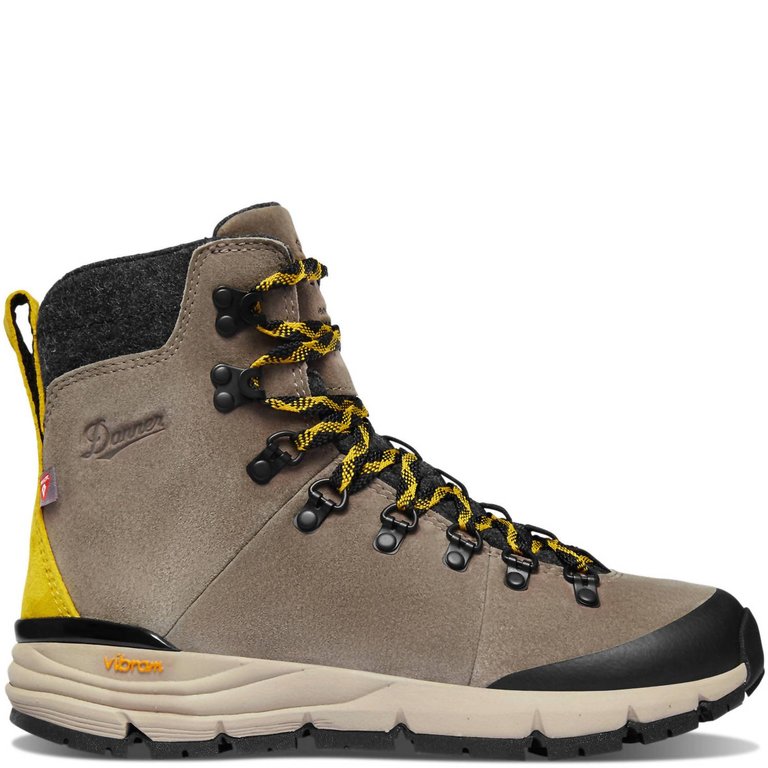 Women's Arctic 600 Side-Zip Insulated 200G Boot In Driftwood/Yellow - Driftwood/Yellow