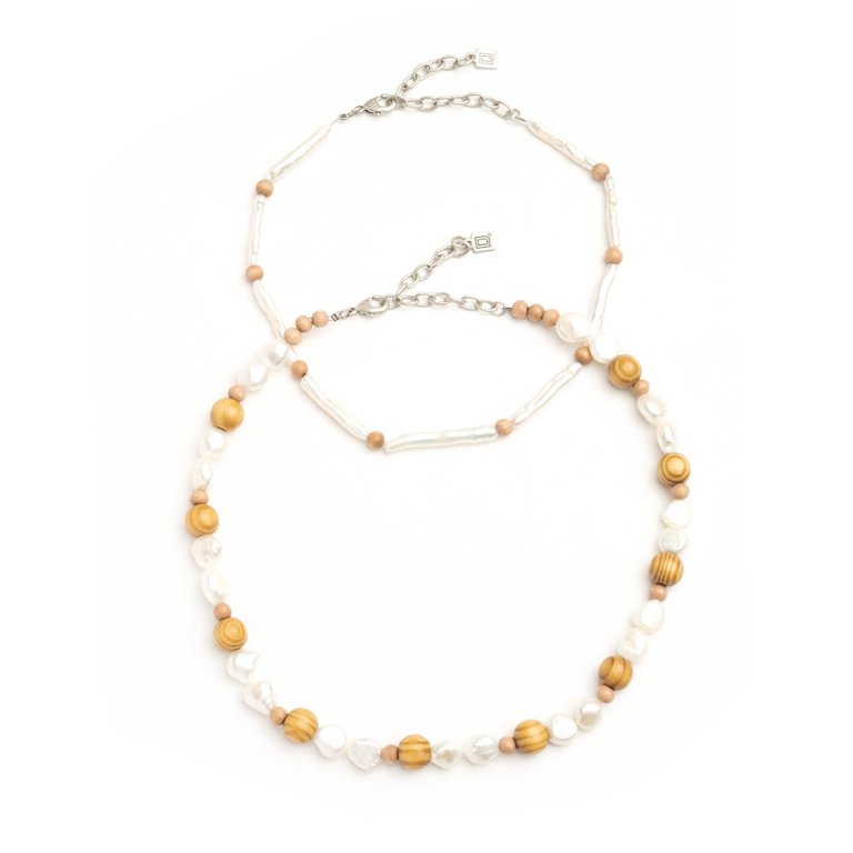 Aqua Necklace - Pearl