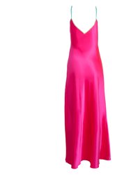 Lace-Trim Maxi Slip Dress