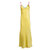 Lace-Trim Maxi Slip Dress - Citron