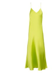 Lime Maxi Slip Dress - Lime