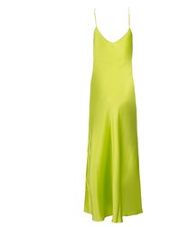 Lime Maxi Slip Dress