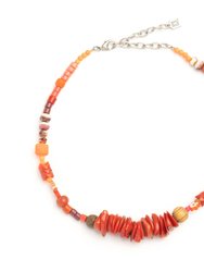 Merlot Necklace - Coral