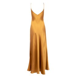 New Bronze Mossy Maxi Slip Dress