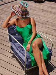 New Emerald Mossy Maxi Slip Dress