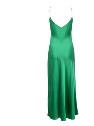 New Emerald Mossy Maxi Slip Dress