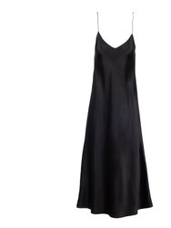 New Noir Midi Slip Dress - Noir