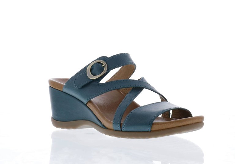 Women's Ana Wedge Sandals In Teal