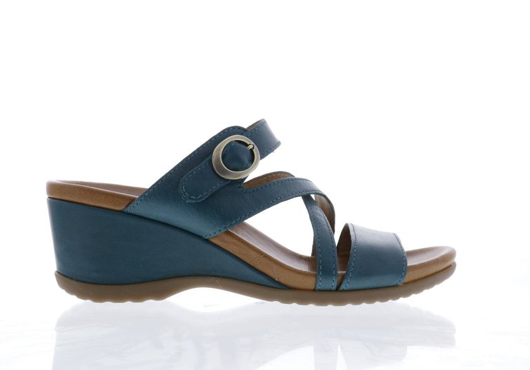 Women's Ana Wedge Sandals In Teal - Teal