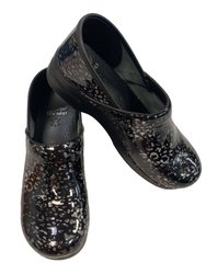 Women's Professional Clog - Pewter Leopard Patent - Pewter Leopard Patent
