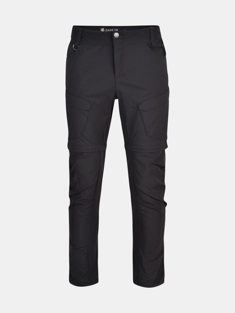 Dare 2B Mens Tuned In II Multi Pocket Zip Off Walking Pants - Black