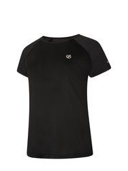 Womens/Ladies Corral T-Shirt - Black/Black