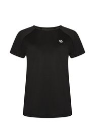 Womens/Ladies Corral T-Shirt - Black/Black