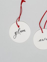 Awe & Glam Ornament Set of Two