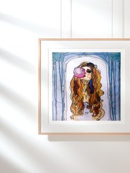 Bubblegum Girl Fine Art Print