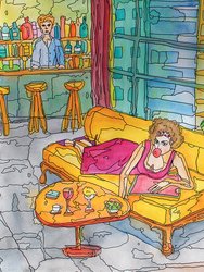 Bubblegum On The Couch Fine Art Print