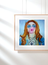 Bubblegum On The Go Fine Art Print