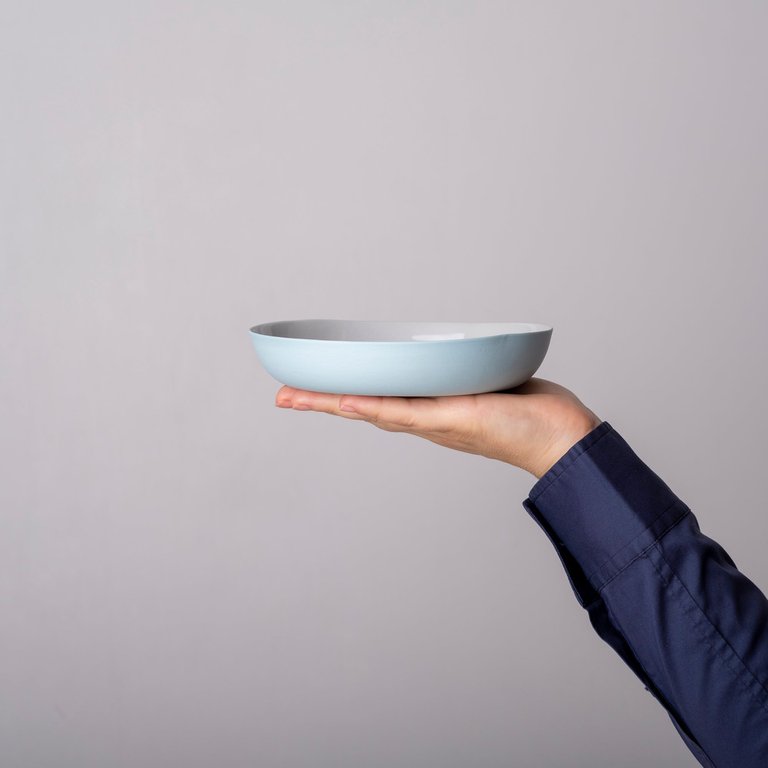 Ceramic Dream Shallow Bowl - Blue