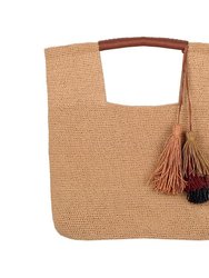 City Crochet Tote Bag - Brown