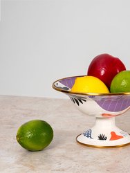 Flashback Small Enamel Footed Fruit Bowl