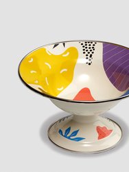 Flashback Small Enamel Footed Fruit Bowl