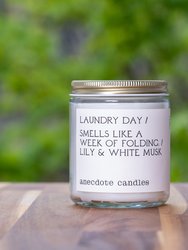 Laundry Day Candle - White - White