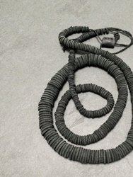 Leather Necklace - Grey