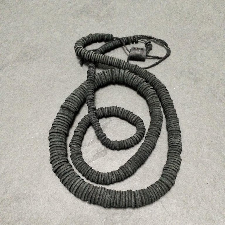 Leather Necklace - Grey