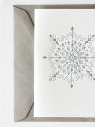 Mandala Snowflake Greeting Card