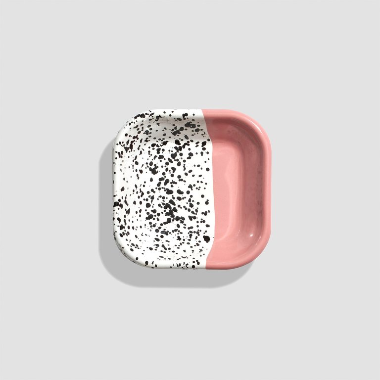 Mind-Pop Mezze Square Plate - Pink