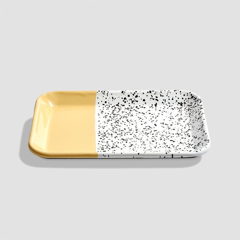 Mind-Pop Small Enamel Tray - Yellow