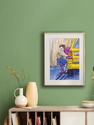 Mother And Daughter Fine Art Print