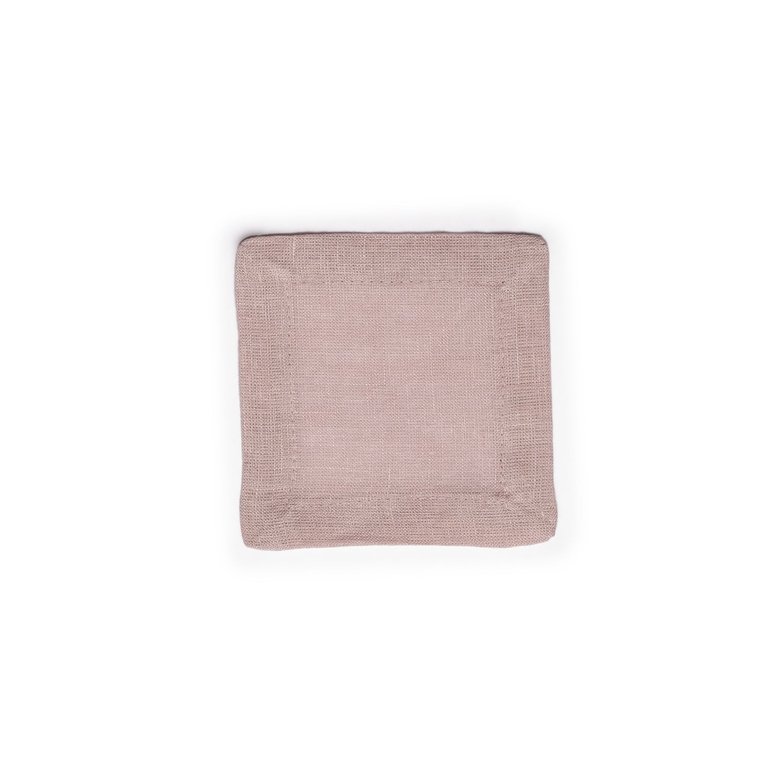 Organic Linen Cocktail Napkin Set Of 2