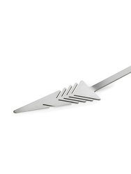 Pine Needle Cake Server And Slicer - Silver