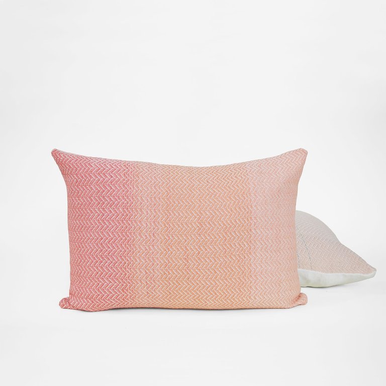 Pink Horizon Lumbar Pillow - Pink