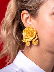 Roses Earrings - Golden