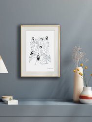 Silent Sirens Art Print - Grey