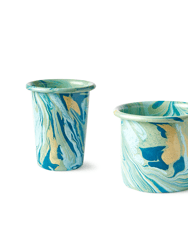 Swirl Mint Enamel Tumbler