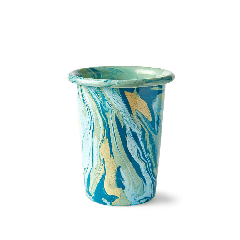 Swirl Mint Enamel Tumbler