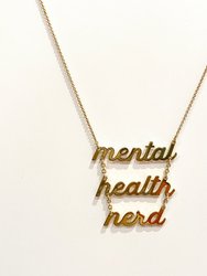 Mental Health Nerd Tiered Dainty Necklace