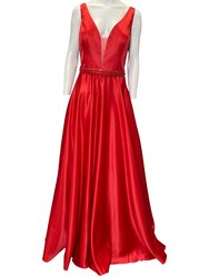 A Line Evening Gown