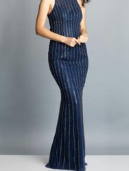 Classic Navy Evening Gown - Navy